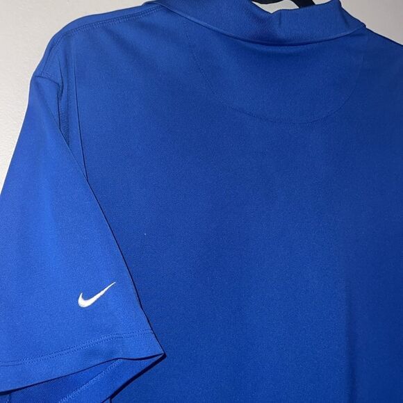Nike blue short sleeve polo top size large - Picture 6 of 7